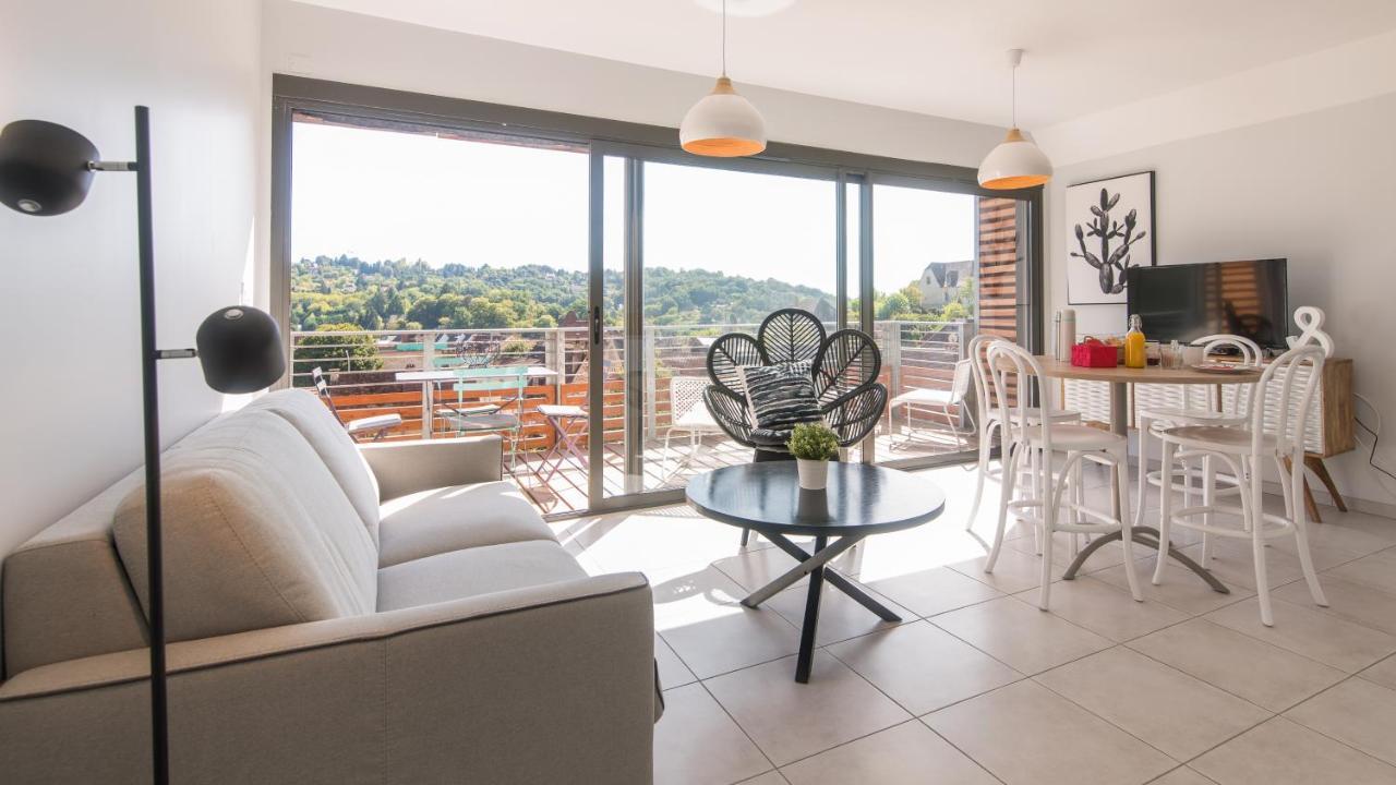 Villa Belle Vue Avec Jacuzzi Privatif Sarlat Exterior foto