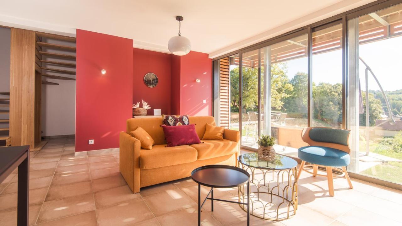 Villa Belle Vue Avec Jacuzzi Privatif Sarlat Exterior foto